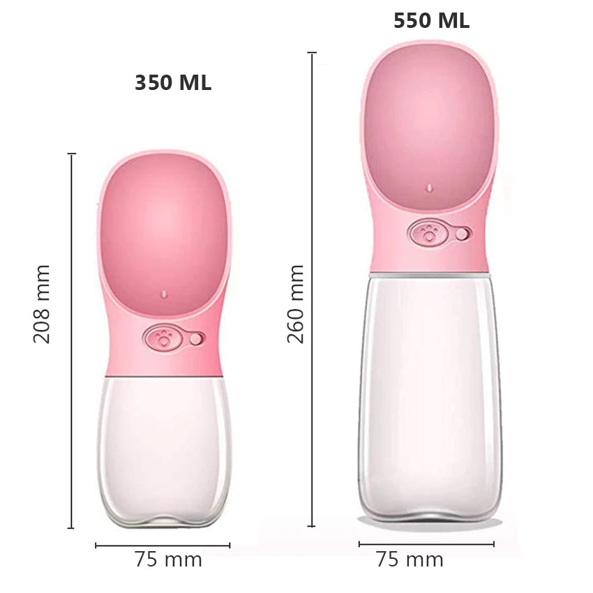 Portable Pet Water Bottle – Convenient Drinking Feeder for Dogs & Cats on Outdoor Adventures