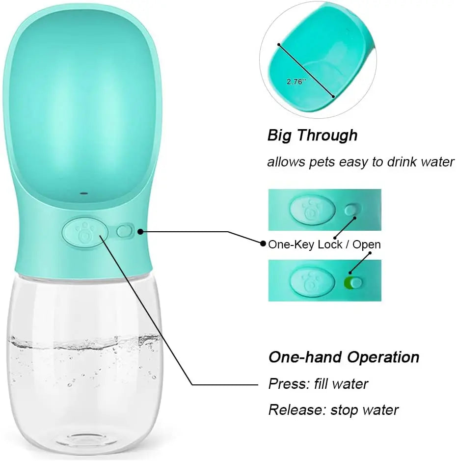 Portable Pet Water Bottle – Convenient Drinking Feeder for Dogs & Cats on Outdoor Adventures